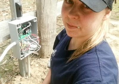 Amy from Melba Electrical Services - Repairing rural electric gate