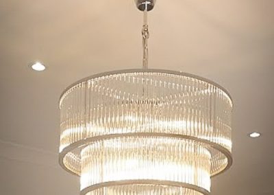 Beacon Lighting chandelier installed by Melba Electrical Services