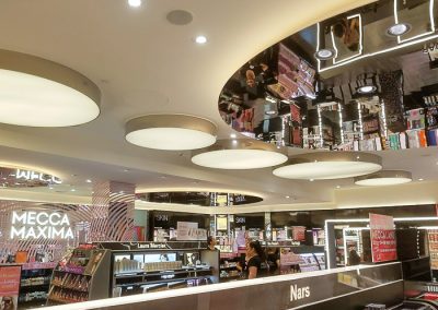 Mecca- Make up store- Lighting installed by Melba Electrical Services