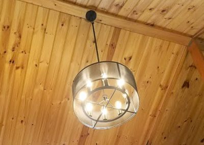 cathedral ceiling- light installed by Melba Electrical Services